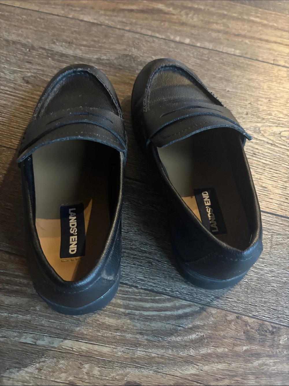 Black Leather Penny Loafers